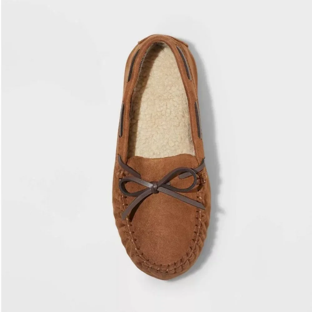 Boys' Lionel Moccasin Slippers Chestnut- Cat & Jack™